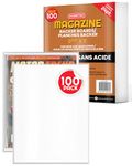 Comic Book Boards - Backboard 24PT - Compatible for All DC Comics and Marvel Comics White Boards - Comic Book Storage (Pack of 100) (New Age Magazine)