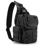 G4Free Outdoor Tactical Sling Backpack Military Sport Daypack Assault Small Shoulder Crossbody Rucksack Chest Pack for Walking Bike Cycling Camping Hiking Trekking