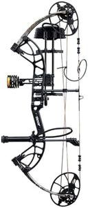 Bear Cruzer G4 Ready to Hunt Compound Archery Bow, 70lb. Draw Weight, Left Hand, Black/True Timber Strata