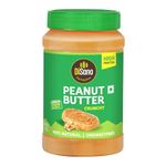 DiSano Natural Peanut Butter Crunchy 1Kg, Unsweetened, High Protein Peanut Butter (30G), No Added Sugar Or Salt, Vegan, 100% Roasted Peanut Butter Roasted Peanut Butter