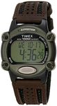 Timex Men's T48042 Expedition Full-Size Digital CAT Brown Nylon/Leather Strap Watch