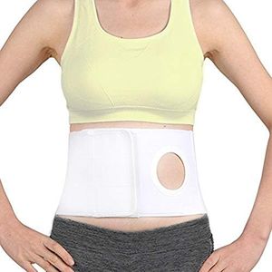 Men Or Women Medical Ostomy Belt Ostomy Hernia Support Belt Abdominal Stoma Binder Brace Abdomen Band Stoma Support (Hole 3.14") for Colostomy Patients to Prevent Parastomal Hernia Stoma Opening (M)