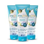 Ahaglow Advanced Face Wash Gel with AHA(Alpha-Hydroxy Acid)|Jojoba Oil|Tea Tree Oil|Allantoin|Vitamin E|Oakbark Extract|Dermatologically Tested| 200g * 3 - Torrent Pharma