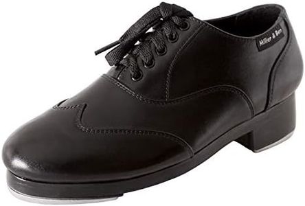 Miller & Ben Tap Shoes, Jazz-Tap Master, All Black Professional Tap Shoes (39 EU)