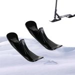 1 Pair of Snow Scooter Ski Sled, Snow Sled Ski Scooter Conversion Kit Ski Board Sleigh Accessories Outdoor Sports Winter Scooter Sled Ski Attachment for Kids Ski Skate Board Sled Accessories