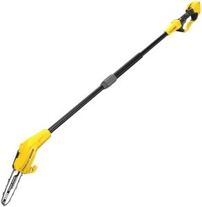 STANLEY FATMAX V20 | 18V Pole Saw - 20cm Bar and chain, Up to 4.5m Extended reach, <1 Chain brake safety mechanism, tool-free tensioning, Auto Oiling, Pole Saw Only