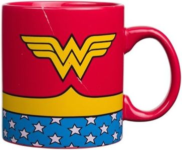 DC Comics Silver Buffalo WW0134 Wonder Woman Uniform Jumbo Ceramic Mug, 20-Ounces