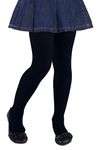 CHUNG Girls Footed Tights Light Weight Stretchy 60D Multi Candy Color Stage Play Costumes, Black, 8-11Years