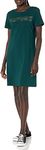 Calvin Klein Women's Logo T-Shirt Dress, Malachite, Small