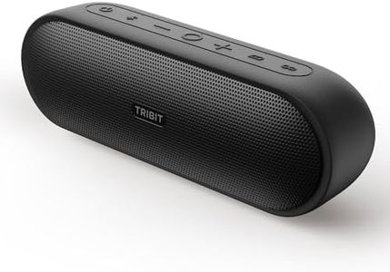 Tribit XSound Plus2 30W 5.3 Bluetooth Wireless Speakers,Powerful Louder Stereo Sound with Bass-Enhanced XBass Function,24H Playtime,IPX7 Waterproof,Built in Mic,150ft BT Range for Home/Outdoor,Black