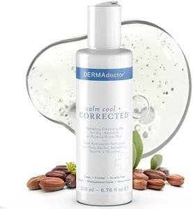DERMAdoctor Hydrating Cleansing Oil and Makeup Remover; Dermatologist Formulated Gentle Fragrance Free Face Cleanser with Jojoba Oil and Hibiscus Extract - 6.67 fl. oz.