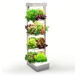 Hope Innovations Eden Tower Hydroponics Growing System Hydroponic Tower for Indoor Garden with LED Grow Light, 4-Tier Indoor Garden System, 30L Hydroponic System for Plants, Herbs, Vegetables