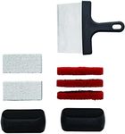 Char-Griller 8922 Flat Iron Gas Griddle Cleaning Kit Barbecue Tool Set Black