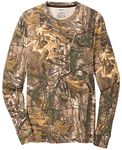 Joe's USA Men's Cotton Camouflage Hunting Shirts in S-3XL, Long Sleeve Pocket T-shirt Camo, Large