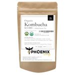 Phoenix Fungi - Kombucha SCOBY with Starter Tea - 2 Litre Live Culture for Brewing Kombucha at Home - Organic Ingredients - Freshly Brewed