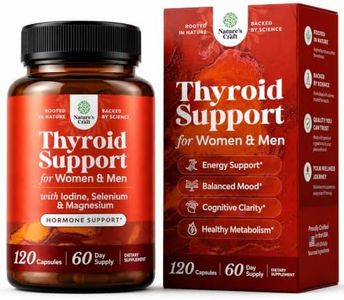 Thyroid Support for Women and Men - Iodine Supplement with Selenium -120 Ct