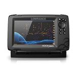 Lowrance Hook Reveal 7 Seven-inch fishfinder Display with SplitShot transducer and U.S Inland Mapping.