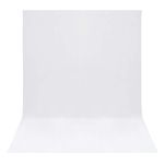 Easy-Going 5Wx7L ft White Background Muslin Backdrop, Photo Studio, Collapsible High Density Screen for Video Photography and Television