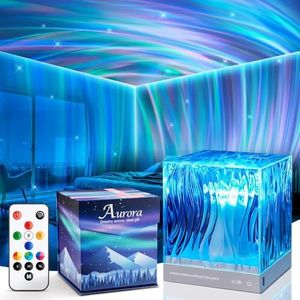 Sensory Lights Northern Lights Projector, 18-Color Aurora Light Projector Valentines Day Gifts for Her Decorations, Remote Control Timer Galaxy Projector Led Lights for Bedroom Gifts for Women