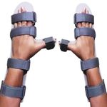 WMIO Aluminium Hand Resting Splint, Wrist Support Hand Orthosis Full Cockup Stroke & Paralysis (Combo (Left +Right), S)