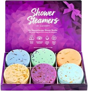 Cleverfy Shower Bombs - Set Of 6 Pieces Aromatherapy Shower Steamers With Essential Oil - Our Shower Melts Work On The Same Principle As Vapor Bath And Shower Bombs Aromatherapy