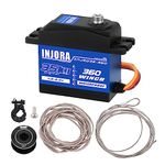 INJORA 35KG Digital Servo Waterproof 360° Rotation 23T 25T Servo Winch Spool for RC Crawler Car Boat Model