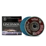 LINCONSON 20 Pack 4.5 Inch Assorted Grit Zirconia Abrasive Grinding Wheel and Flap Sanding Disc for Metal & Stainless Steel 7/8" Arbor T29 Conical Assorted 40 60 80 120 Grit-Extreme Performance Series