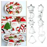 Cake Decor 10 Pcs Christmas Cookies Cutter Bakeware Mould Biscuit Mould Set Sugar Arts Fondant Cake Decoration Tools