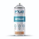 Polar Metallic Copper Spray Paint - 400ml - Multi-Purpose Use - Interior & Exterior - Ideal For Wood, Metal, Plastic, Ceramics & Ornaments - Quick Drying - Unique & Decorative Finish