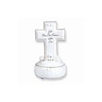 Porcelain Jesus Loves Me Musical Baby Cross