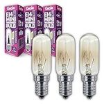 15W E14 Scentsy Mini Light Bulb (Pack of 3) Small Tubular Incandescent Glass 230V for UK Scentsy Mini Wax Warmers | 2700K Warm White | Dimmable | Pygmy/Small Edison Screw (15, Watts)