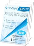 TICONN 8.5 x 11 Acrylic Sign Holder