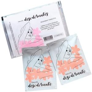 10 pcs Lingette Déodorante Monodose avec Pierre d’Alun | Hygiène Corps Aisselles, absorbant Odeur Sueur Unisexe | Anti-Transpirant Neutre Voyage, Deo Anti-Traces Peaux Sensibles