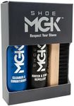 SHOE MGK Clean & Protect Shoe Care Kit Shoe Cleaner & Conditioner, Water & Stain Repellent, and Brush