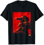 Disney Mulan and Khan Red Poster Graphic T-Shirt T-Shirt