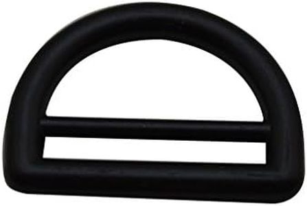 Amanaote Black 1" Inner Big Dia and 0.95" Inner Small Dia D Ring D Rings Welded Pack of 6
