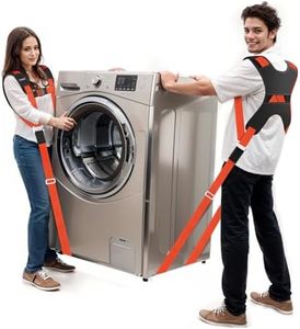 Ytonet Moving Straps, 2-Person Lifting and Moving System, Furniture Lifting Straps with Padded Back Support for Appliance, Mattress, Heavy Objects up to 800 lbs, 145 IN Long Easy to Move, Lift, Orange