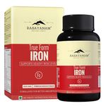 Rasayanam Iron Supplement for Women & Men | Ferrous Bisglycinate with 4X Absorption | Vitamin C & B-Complex | Easy Digestion, Boosts Hemoglobin & Energy