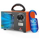 Ozone Generator - 120,000 mg/h Ozone Machine with 120Min Timer, Temperature and Humidity Display, Suitable for 500㎡, Odor Eliminator Air Purifier for Car, Home, Pet, Cooking, Smoke, Kitchen, Hotel