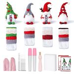 UnityStar Needle Felting Kit, Needle Felting Starter Kit, Christmas Gnomes Santa Needle Felting Kit for Beginners, Wool Needle Felting Kit Christmas DIY Felting Craft Project for Age 18+