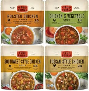 True Primal Souper Chicken Variety 8-pack, Ready to eat, Gluten free, Paleo, Pastured chicken, Whole30, Keto, Bone broth