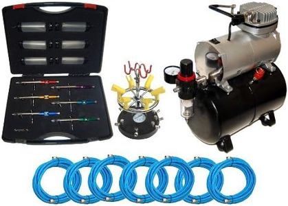 Master Airbrush S69 Studio Set with the TC-20T Air Compressor with tank