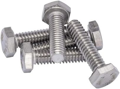 1/4"-20 x 1" (100pc) Stainless Hex Head Bolt, 18-8 Stainless Steel