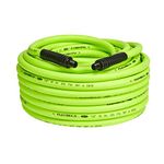 Flexzilla Air Hose, 1/2 in. x 100 ft, 3/8 in. MNPT Fittings, Heavy Duty, Lightweight, Hybrid, ZillaGreen - HFZ12100YW3