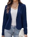 GRACE KARIN Womens Blazer for Work Casual Lightweight Blazer Sweater Jackets for Women Blue