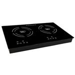 True Induction S2F3 Counter Inset Double Burner Induction Cooktop, 120V, Black