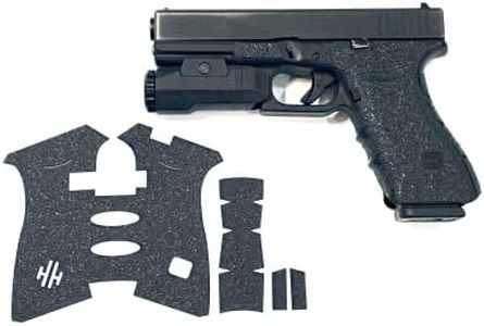 Handleitgrips Gun Grip Tape Compatible with Glock 17, Glock 22, Glock 34, Glock 35 Gen 3 - Black Sandpaper Pistol Grip Tape, Easy Installation, Gun Parts & Accessories, Veteran Owned, Made in USA