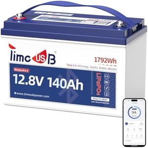Timeusb 12V 100Ah Group31 and Group24 LiFePO4 Battery