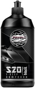 Scholl Concepts - Premium Auto Politur S20 BLACK 1-Step Compound 500g – Kraftvolle Schleifpaste zum Kratzer entfernen - Medium Cut – Hochleistungs-Schleifpolitur Made in Germany