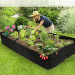 Extra Large Fabric Raised Bed Garden Plant Flower Grow Bag,180x90x30cm Vegetable Planting Bag (180 * 90 * 30CM)